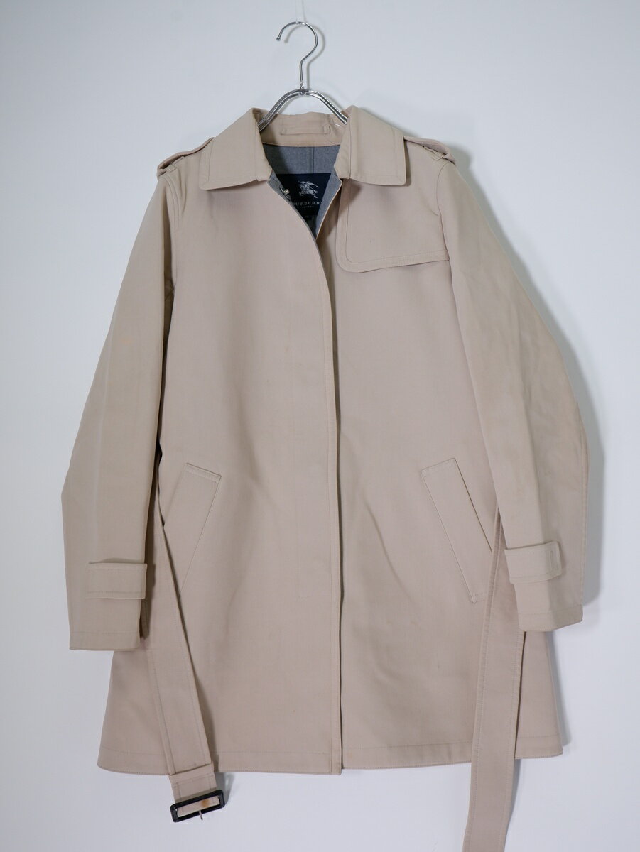 Rakuten - BURBERRY LONDONバーバリー ロンドン ダブルフェイスコットンウール スナップボタンシングルトレンチコート【LCTA81061】【ベージュ】【38】【中古】【沖縄.離島以外 送料無料】【DM260303】