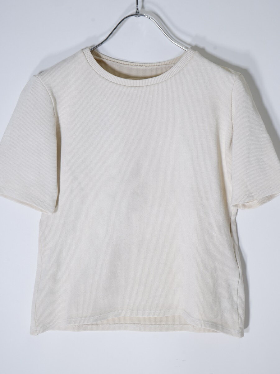 SIMON MILLERサイモンミラー L'Appartementアパルトモン購入リブニットTeeカットソーTシャツ【LTSA68862】【ナチュラル】【1】【中古】【沖縄.離島以外 送料無料】【DM220821】