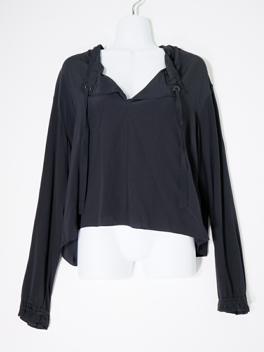 rag&boneラグ&ボーン プルオーバー シルク ブラウス【LTSA80062】【ブラック】【S】【中古】【沖縄.離島以外 送料無料】【DM251118 】