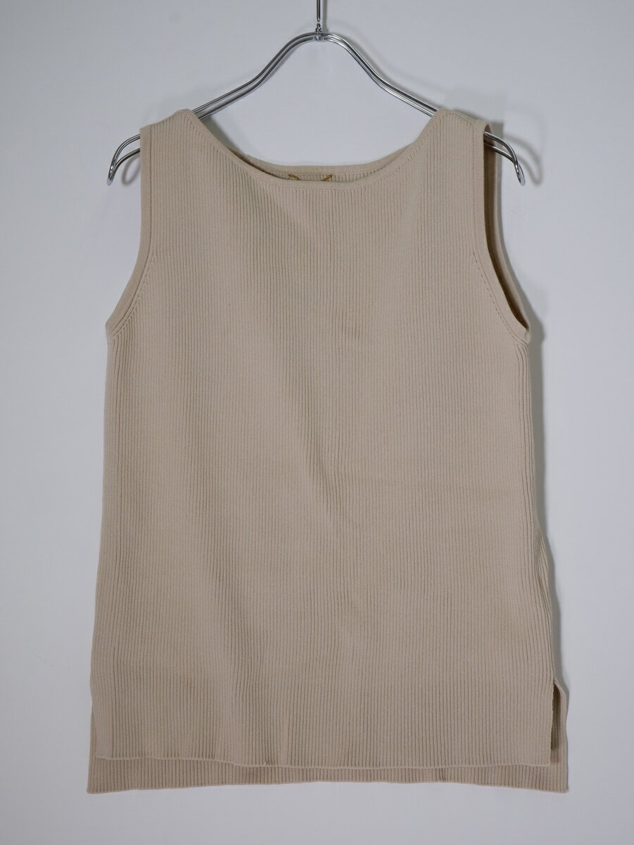 Rakuten - L'Appartementアパルトモン Boatneck sleeveless top タンクトップ【LTSA82262】【ベージュ】【フリー】【中古】【沖縄.離島以外 送料無料】【DM260602】