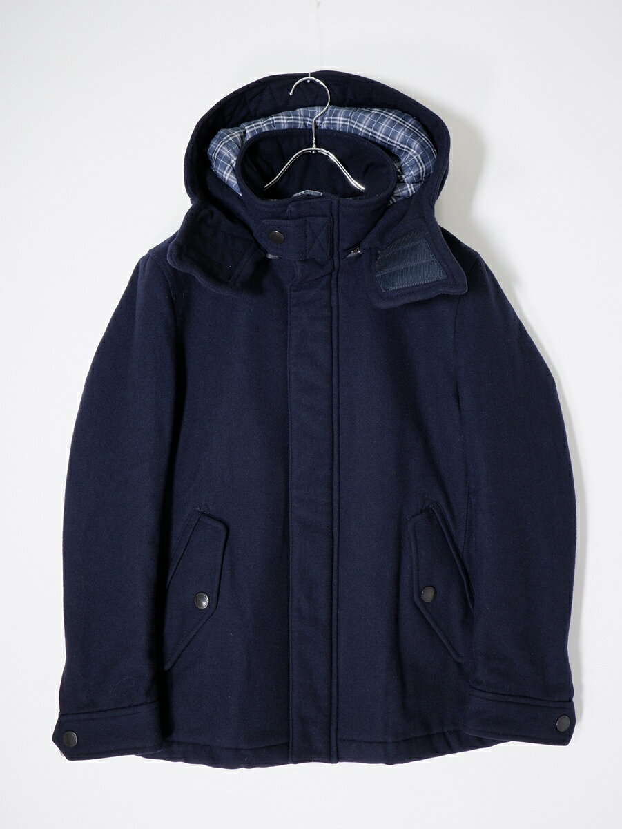 BURBERRY BLACK LABELバーバリー ブラックレーベル 羊毛メルトンウール ミリタリー中綿ショートモッズコート M filt-10065649 ブランド古着の買取販売 渋谷FILT サンプル画像2