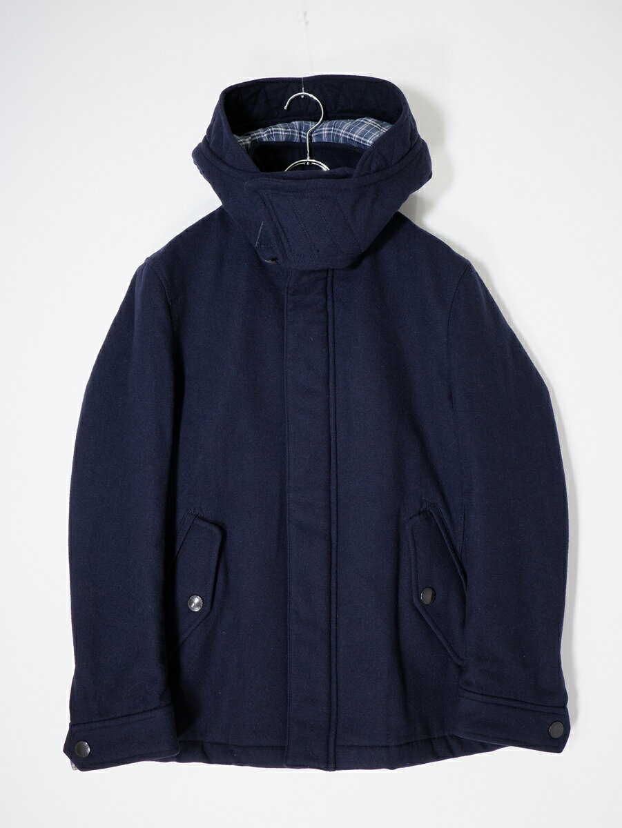 BURBERRY BLACK LABELバーバリー ブラックレーベル 羊毛メルトンウール ミリタリー中綿ショートモッズコート M filt-10065649 ブランド古着の買取販売 渋谷FILT サンプル画像3
