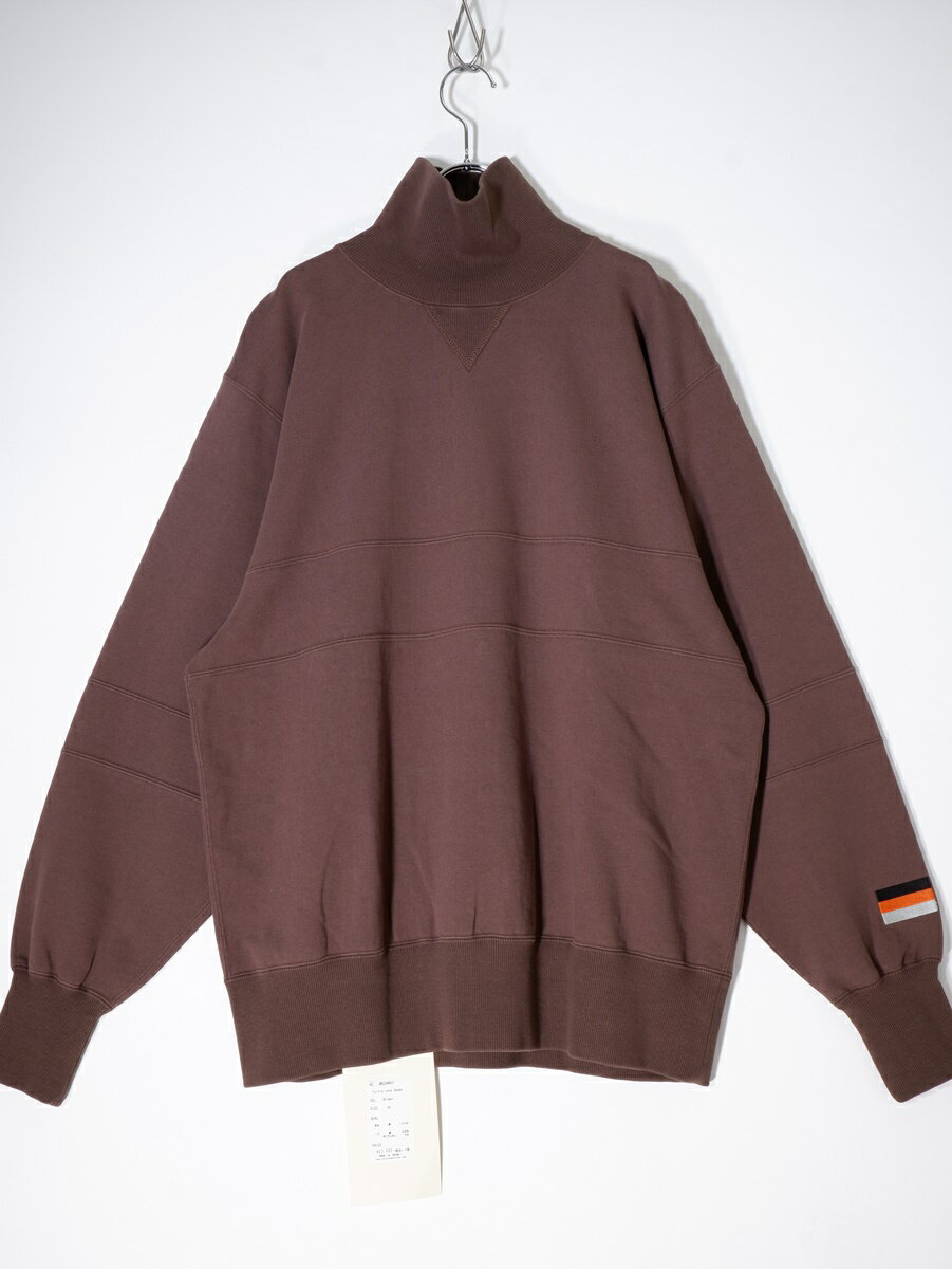ジャクソンマティスJACKSON MATISSE 2022AW タートルネック スウェット新品【MTSA70262】【ブラウン】【M】【未使用】【2点以上同時購入で送料無料】【DM221216】