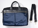 PAUL SMITH ポールスミス ナイロン×レザー2WAYビジネストートバッグ ブリーフケース【MBGA67764】【ブラック|ネイビー】【-】【中古】【沖縄...