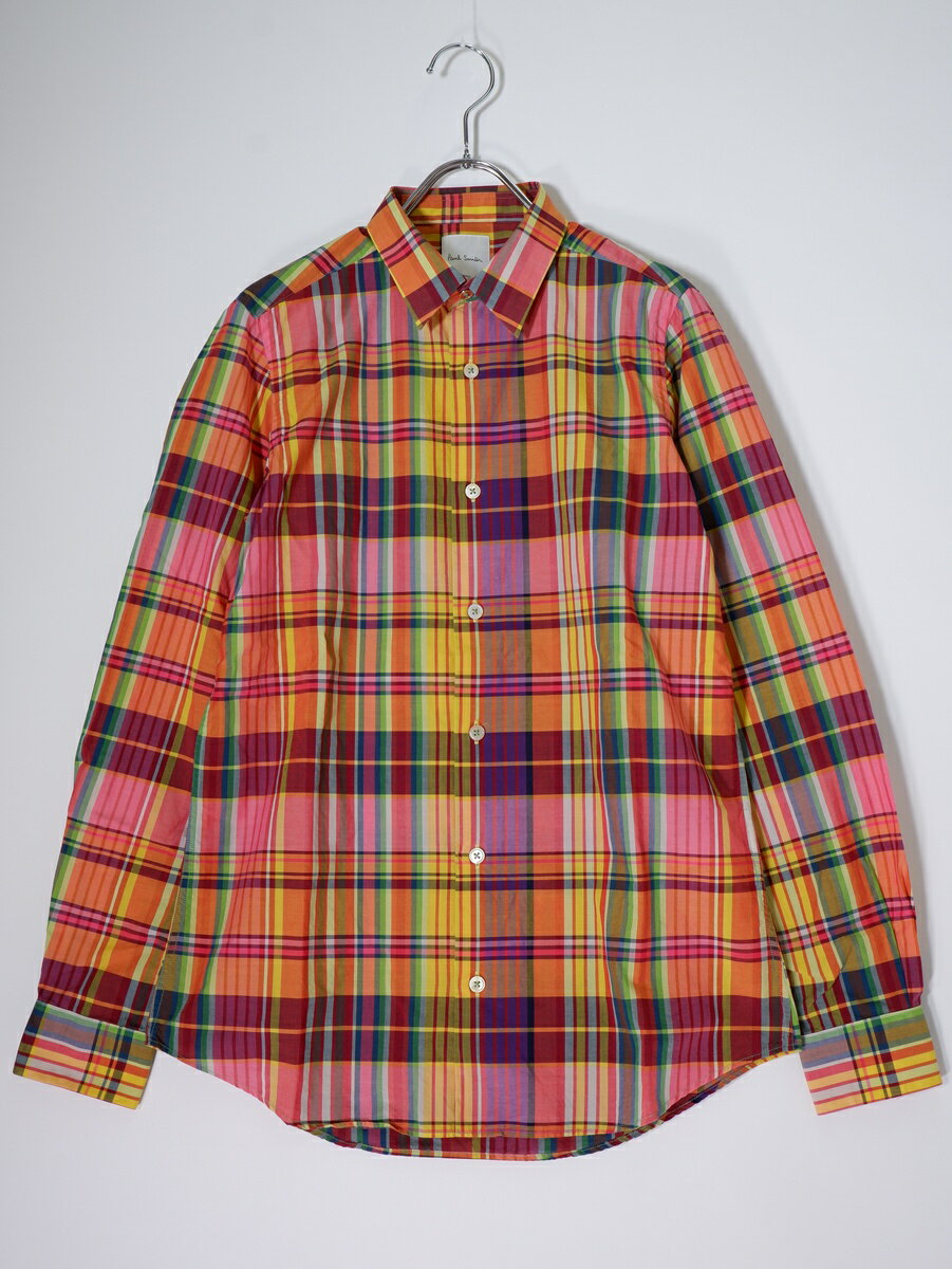 Rakuten - Paul Smithポールスミス マルチチェック長袖シャツ【MSHA80564】【マルチカラー】【S】【中古】【沖縄.離島以外 送料無料】【DM251230】