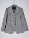 BURBERRY LONDONバーバリー ロンドン 日本製 メタルボタン コットンポリストレッチ スプリングジャケット【LJKA77765】【やや光沢したグレー】【40】【中古】【沖縄.離島以外 送料無料】【DM250401】