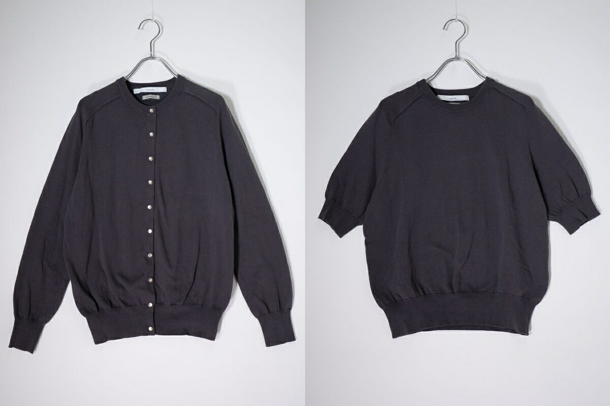 FRAMeWORKフレームワーク GAS COTTON アンサンブル ニット【LKNA80065】【グレー】【フリー】【中古】【沖縄.離島以外 送料無料】【DM260113 】