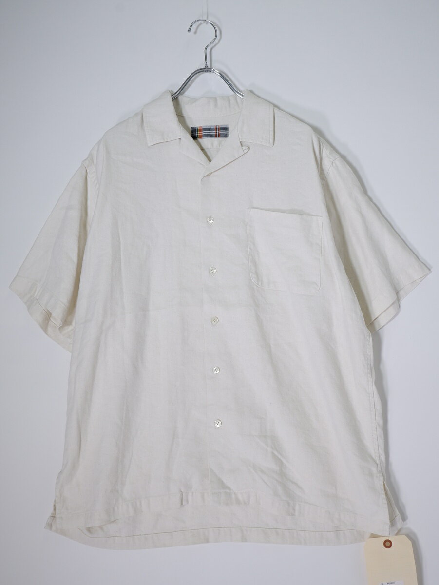 Rakuten - JACKSON MATISSEジャクソンマティス 2026SS Open collar short sleeve shirtシルクリネン半袖シャツ新品【MSHA81966】【オフホワイト】【M】【未使用】【沖縄.離島以外 送料無料】【DM260507】