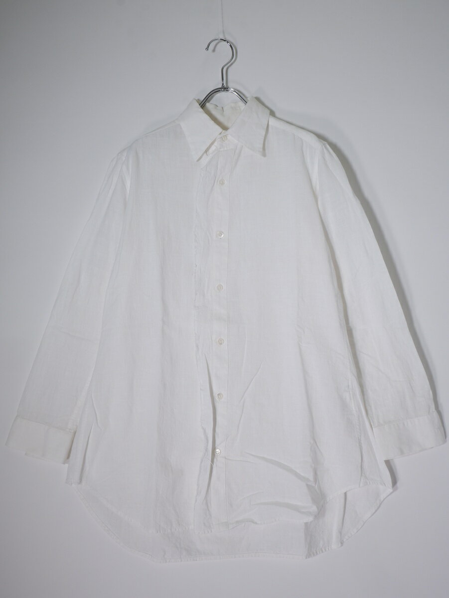 YOHJI YAMAMOTO ヨウジヤマモト ブラウス 1(XS位) 白 【古着】【中古】 中古・古着通販】Yohji Yamamoto pour homme (ヨウジヤマモト