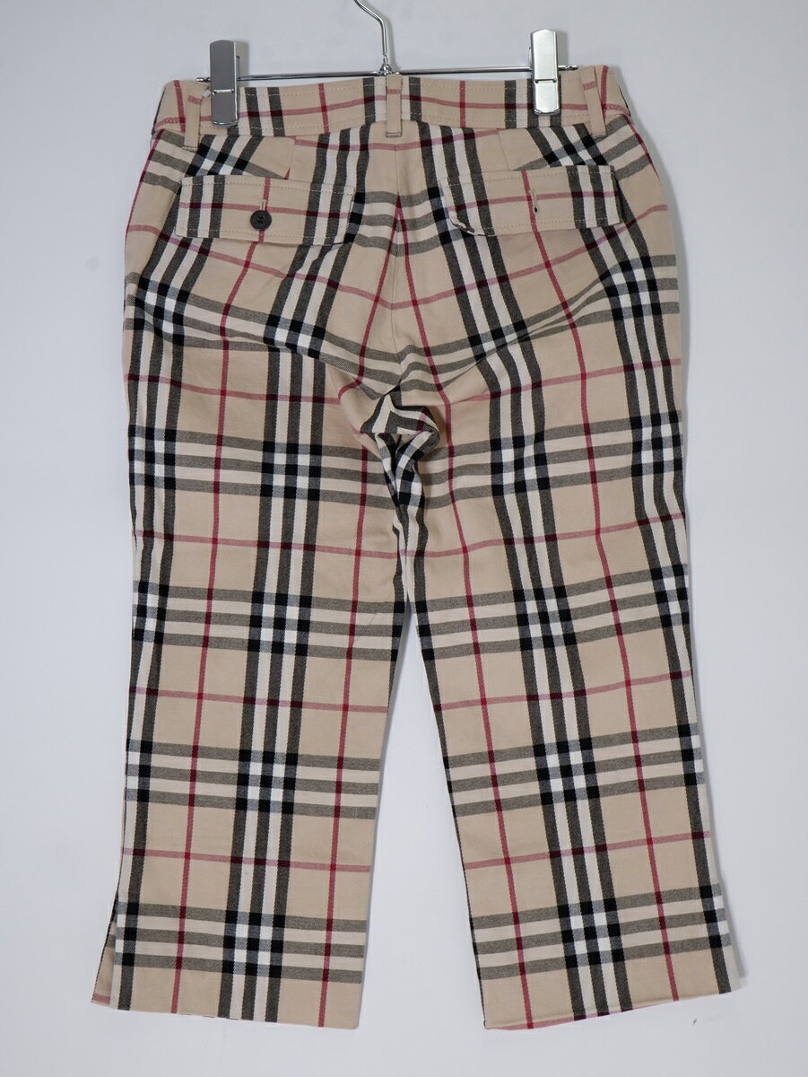 BURBERRY LONDONバーバリー ロンドン 定番ノバチェック ストレッチクロップドパンツ LPTA75668 ベージュ filt-10058499 ブランド古着の買取販売 渋谷FILT サンプル画像2