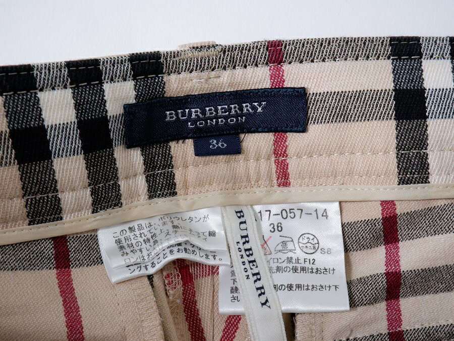 BURBERRY LONDONバーバリー ロンドン 定番ノバチェック ストレッチクロップドパンツ LPTA75668 ベージュ filt-10058499 ブランド古着の買取販売 渋谷FILT サンプル画像3