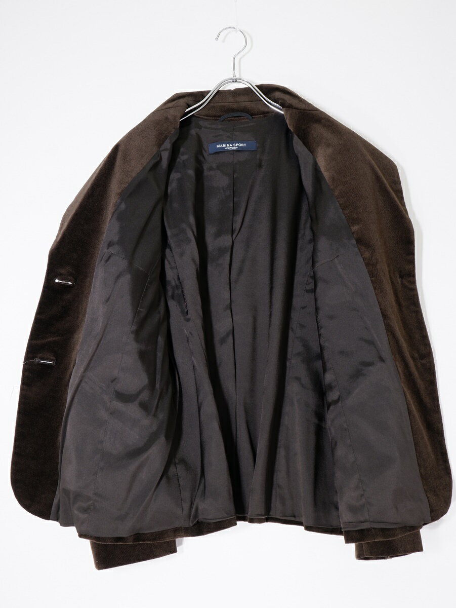 MARINA RINALDIマリナリナルディ 大きいサイズ MARINA SPORT ベロアジャケット【LJKA77969】【ブラウン】【21】【中古】【沖縄.離島以外 送料無料】【DM250422】