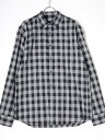 SOPHNET.ソフネット COTTON LOAN REGULAR COLLAR SHIRTギンガムチェック レギュラーカラーシャツ【MSHA73371】【ブラック|グレー】【S】【中古】【2点以上同時購入で送料無料】【DM231120】