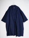 GALLEGO DESPORTESギャレゴデスポート ドゥーズィエムクラス購入 LINEN COAT オーバーサイズリネンコート フランス製【LCTA78472】【ネイビー】【フリー】【中古】【沖縄.離島以外 送料無料】【DM250610】