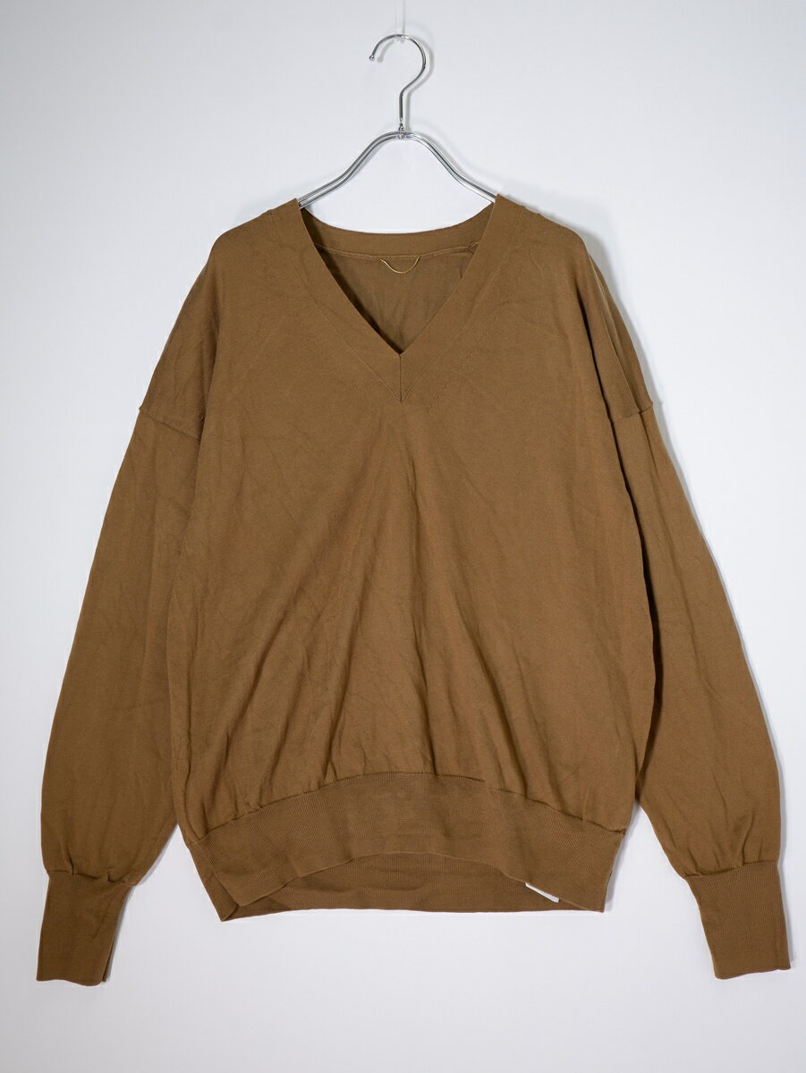 Rakuten - L'Appartementアパルトモン 2025SS BASIC V PULLOVER(ベーシック V プルオーバー ニット)【LKNA82273】【キャメル】【フリー】【中古】【沖縄.離島以外 送料無料】【DM260602】