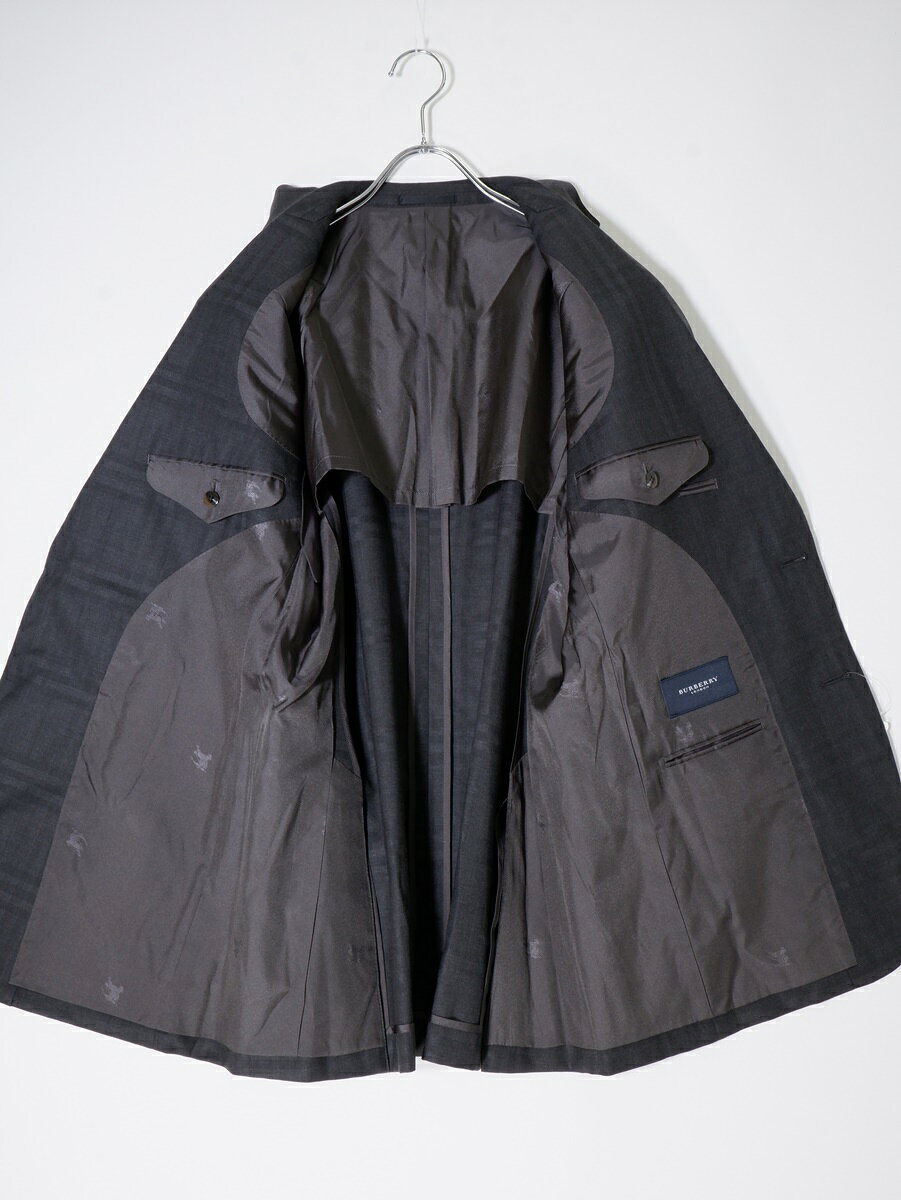 楽天 期間中 ! BURBERRY LONDON バーバリー ロンドン 高級ウールシルク シャドーチェック 2Bテーラードジャケ filt-10057523 ブランド古着の買取販売 渋谷FILT サンプル画像3