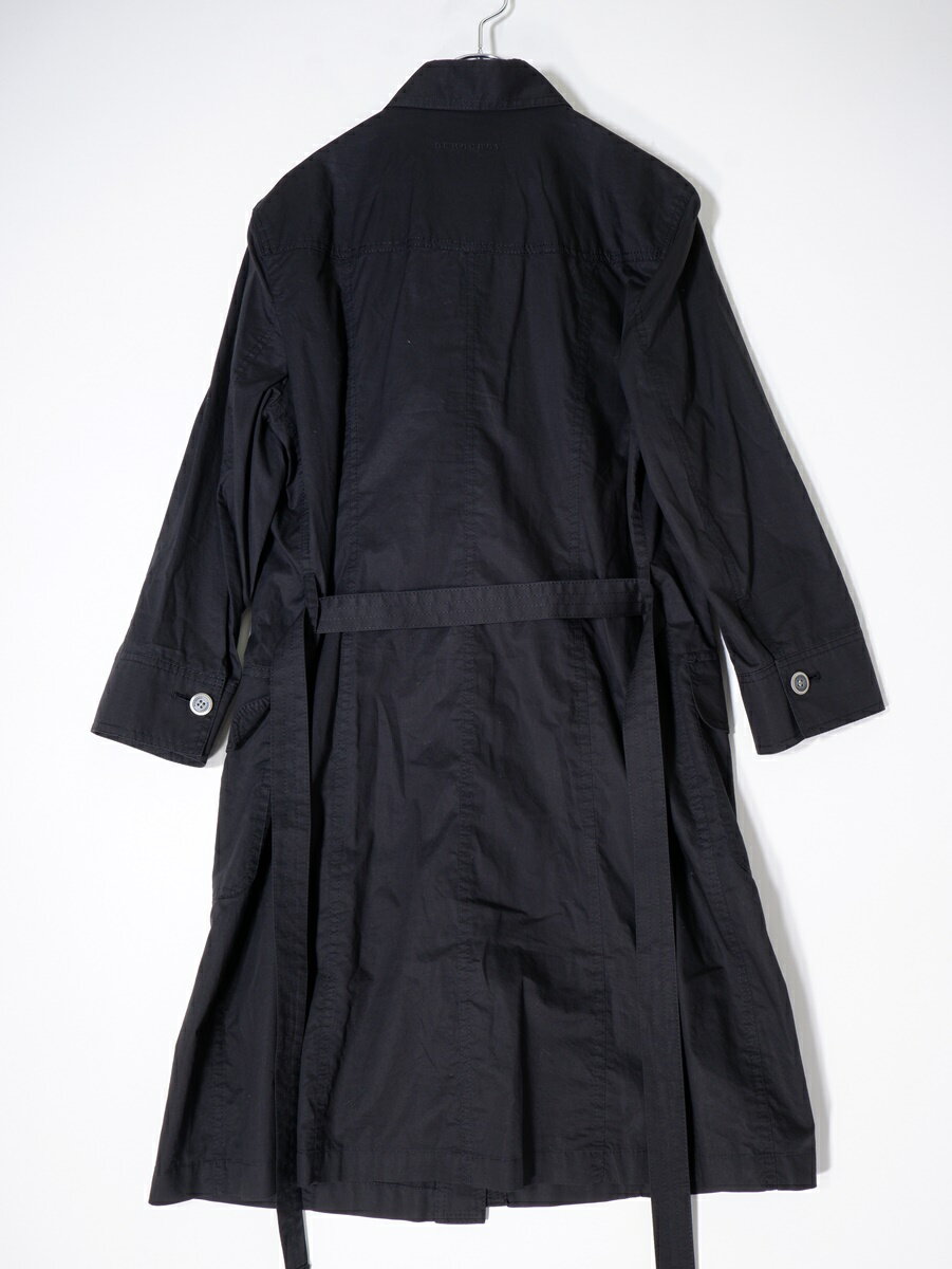 BURBERRY LONDONバーバリー ロンドン ベルト付きコットンサファリワンピース【LOPA76175】【ブラック】【40】【中古】【沖縄.離島以外 送料無料】【DM241022】