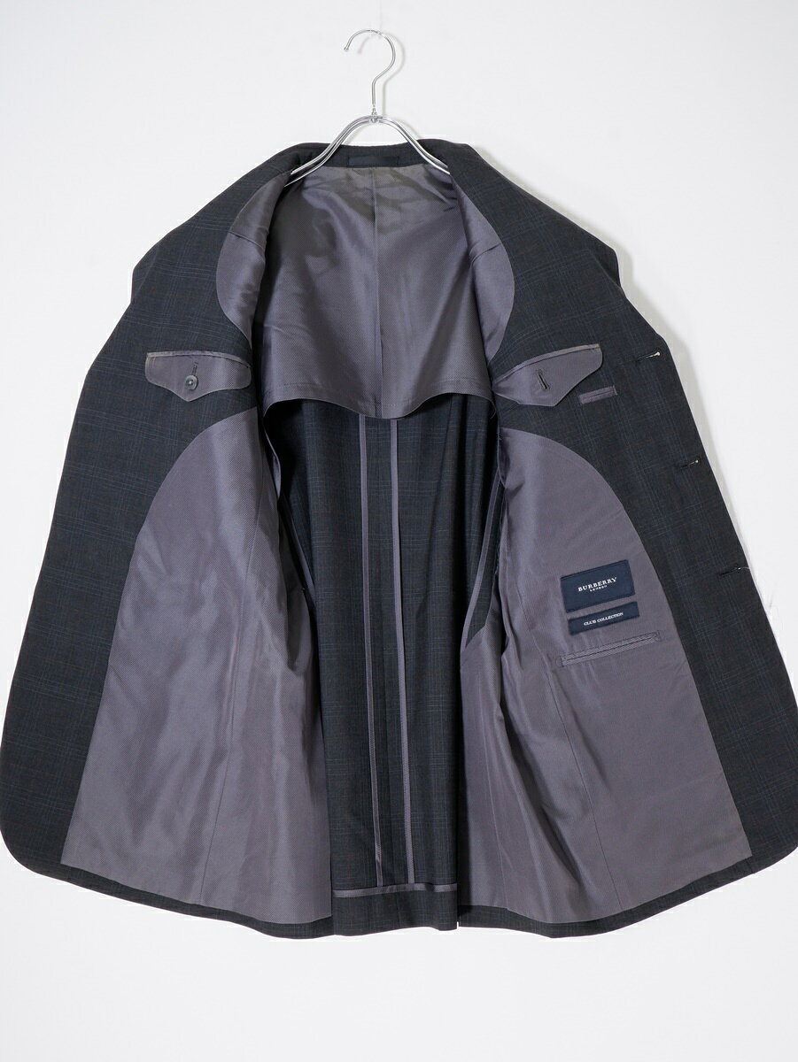 楽天 期間中 ! BURBERRY LONDONバーバリー ロンドン 日本製 上質羊毛サマーウール シャドーチェック3Bテーラー filt-10059931 ブランド古着の買取販売 渋谷FILT サンプル画像3