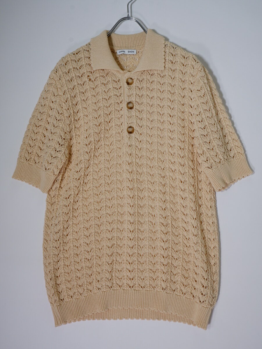 CMMN SWDN コモンスウェーデン ニットポロ M CMMN SWDN コモンスウェーデン ニットポロ M
