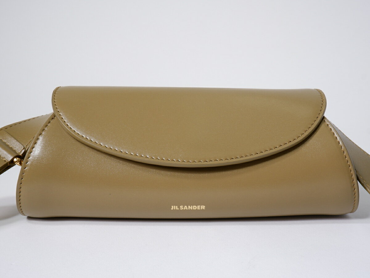 JIL SANDERジルサンダー CANNOLO MINI ワンショルダー ハンドバッグ【LBGA79676】【オリーブ系】【MINI】【中古】【沖縄.離島以外 送料無料】【DM251021】