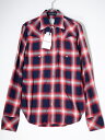 MADISON BLUEマディソンブルー WESTERN RAYON SHIRTS CHECK ウエスタンレーヨンチェックシャツ【LSHA71576】【RED】【00(XS)】【中古】【2点以上同時購入で送料無料】【DM230516】