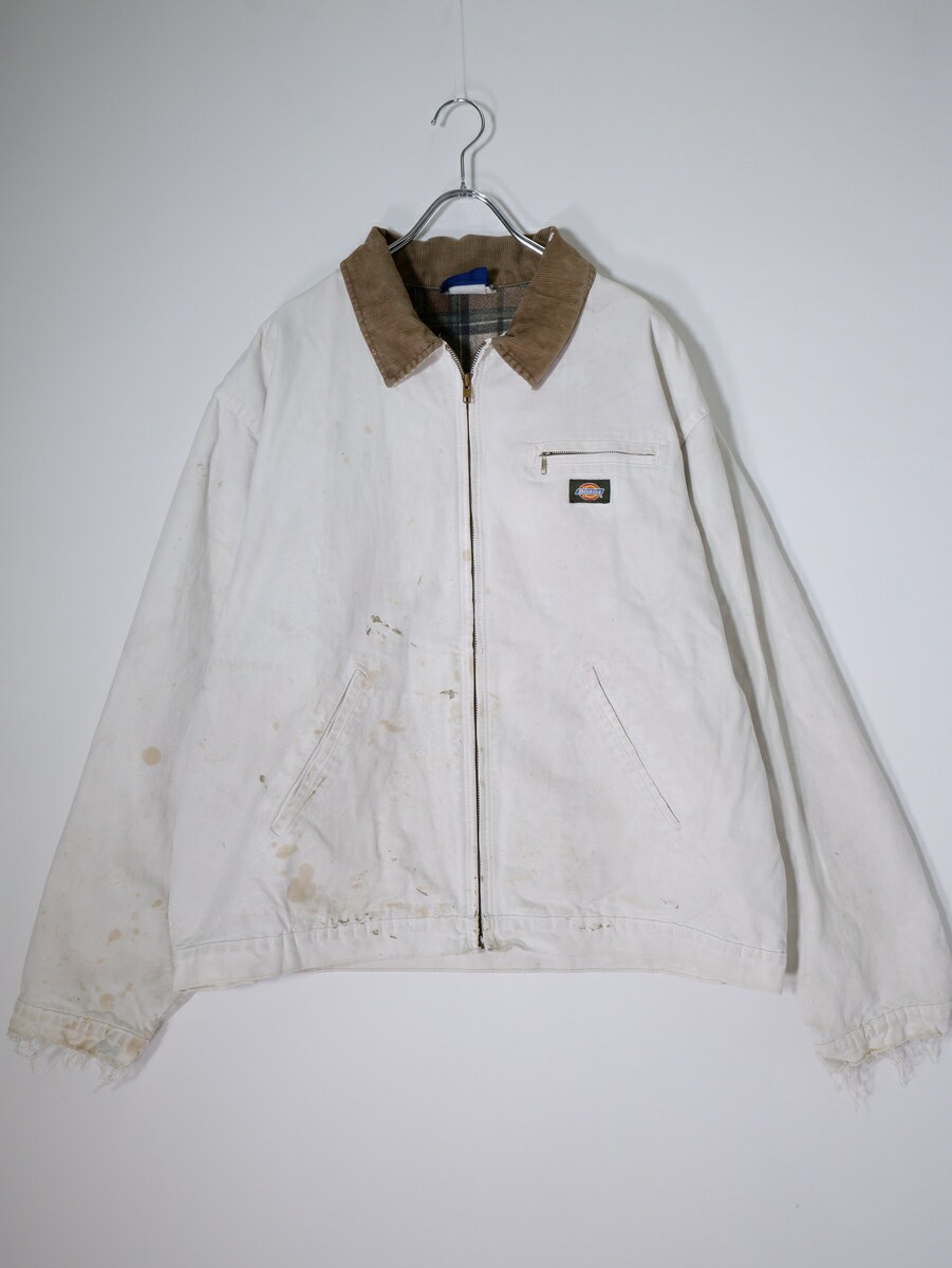 Rakuten - Dickiesディッキーズ 90's 90年代 BORO襤褸 デトロイトジャケットXXL【MJKA82176】【ホワイト】【XXL】【中古】【沖縄.離島以外 送料無料】【DM260519】