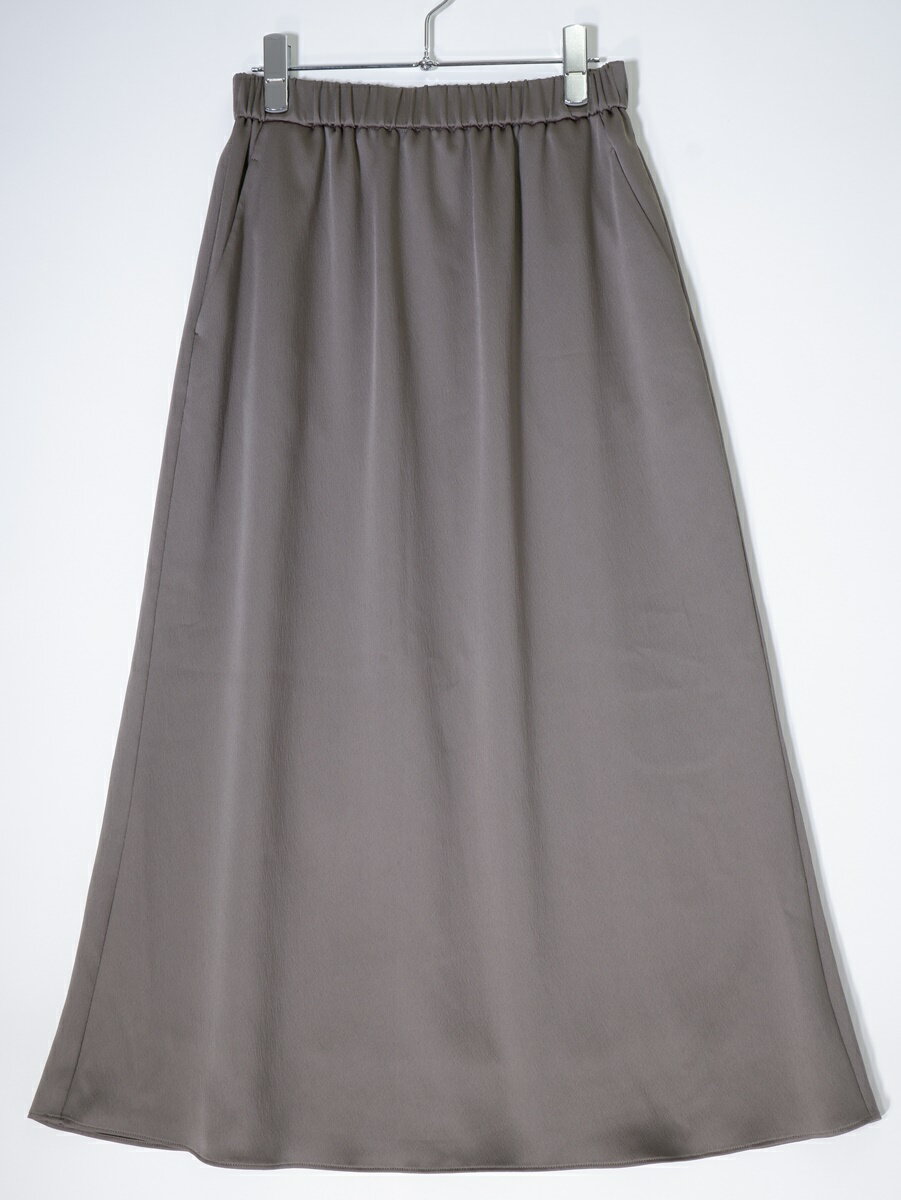 自由区 2023SS シャイニースカート【LSKA72379】【カーキ】【38】【中古】【沖縄.離島以外 送料無料】【DM230816】