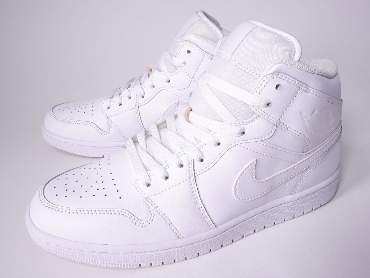 楽天市場】nike air jordan 1 mid triple whiteの通販