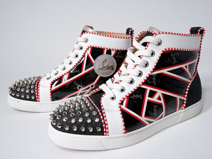 Christian Louboutin スニーカー 白x黒 2118424E0002 楽天市場】クリスチャンルブタン スニーカー 白の通販