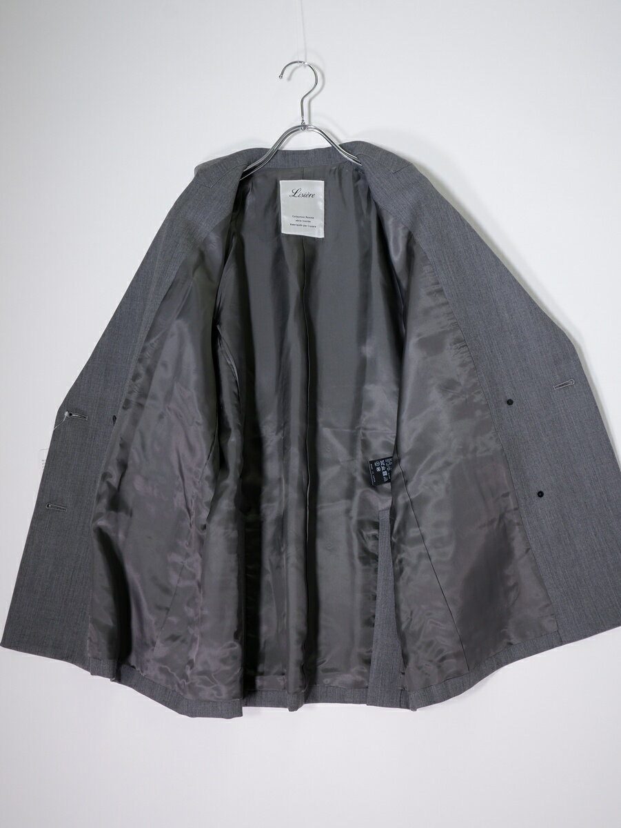 Lisiere L'Appartementリジエール アパルトモン 2024AW Lisiere Slit Sleeve Jacketリジェール スリット スリーブ ジャケット新品【LJKA80581】【グレーB】【フリー】【未使用】【沖縄.離島以外 送料無料】【DM251230】