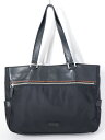 Paul Smithポールスミス ZIP SIGNATURE TOTE BAGナイロンレザービジネストートバッグ【MBGA64881】【ブラック】【-】【中古】【2点以上同時購入で送料無料】【DM210911】