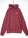 SPORTY&RICHスポーティアンドリッチ L'Appartementアパルトモン購入2021AW SERIF LOGO HOODIEスウェットパーカー【LTSA69782】【バーガンディー】【M】【中古】【2点以上同時購入で送料無料】【DM221116】