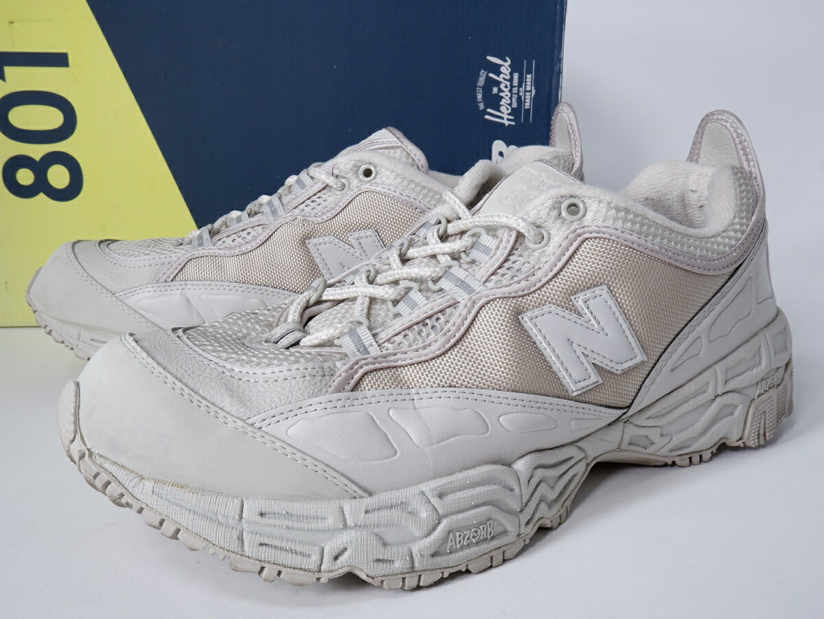 New Balanceニューバランス ML801HXA (Herschel Supply Coコラボ)【MFWA81582】【グレージュ系】【US12(30cm)】【中古】【沖縄.離島以外 送料無料】【DM260526】
