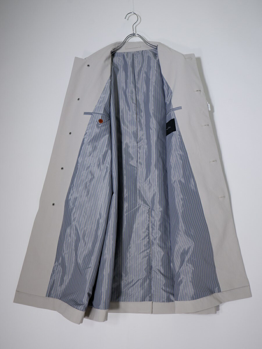 ABAHOUSE RECENCY OF MINEアバハウス リーセンシィ オブ マイン 4wayストレッチ ライトウェイト ステンカラーコート / スプリングコート【MCTA79183】【ライトグレー】【48】【中古】【沖縄.離島以外 送料無料】【DM250826】