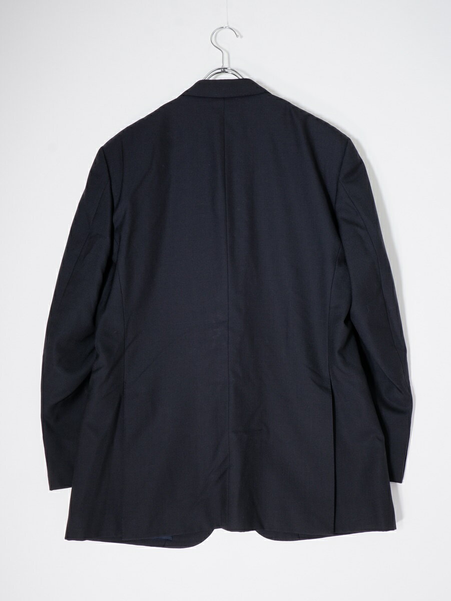 【楽天スーパーSALE期間中ポイント5倍!】BURBERRY LONDONバーバリー ロンドン 日本製 super100'S 羊毛ウール2Bテーラードジャケット【MJKA78783】【黒に近い濃紺】【100-90-180 AB7】【中古】【沖縄.離島以外 送料無料】【DM250715】