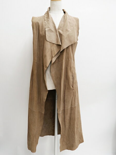 FURRY ドゥーズィエムクラス購入2017SSスウェードベスト【LTSA62684】【モカブラウン】【-】【中古】【沖縄.離島以外 送料無料】【DM210127】