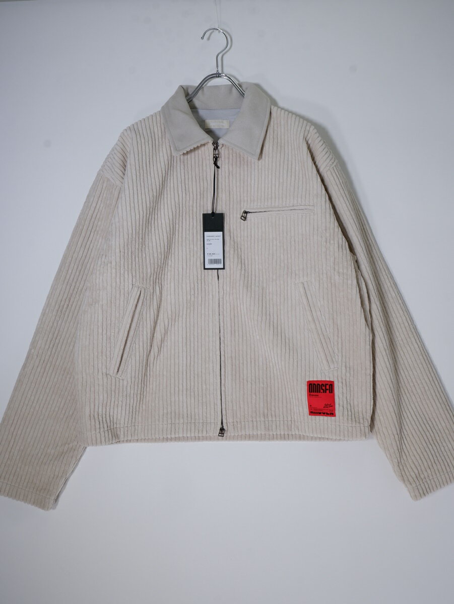 WINDANDSEAウィンダンシー 2024AW CORDUROY JACKETコーデュロイ ジャケット新品【MJKA77484】【アイボリー】【L】【未使用】【沖縄.離島以外 送料無料】【DM250225】