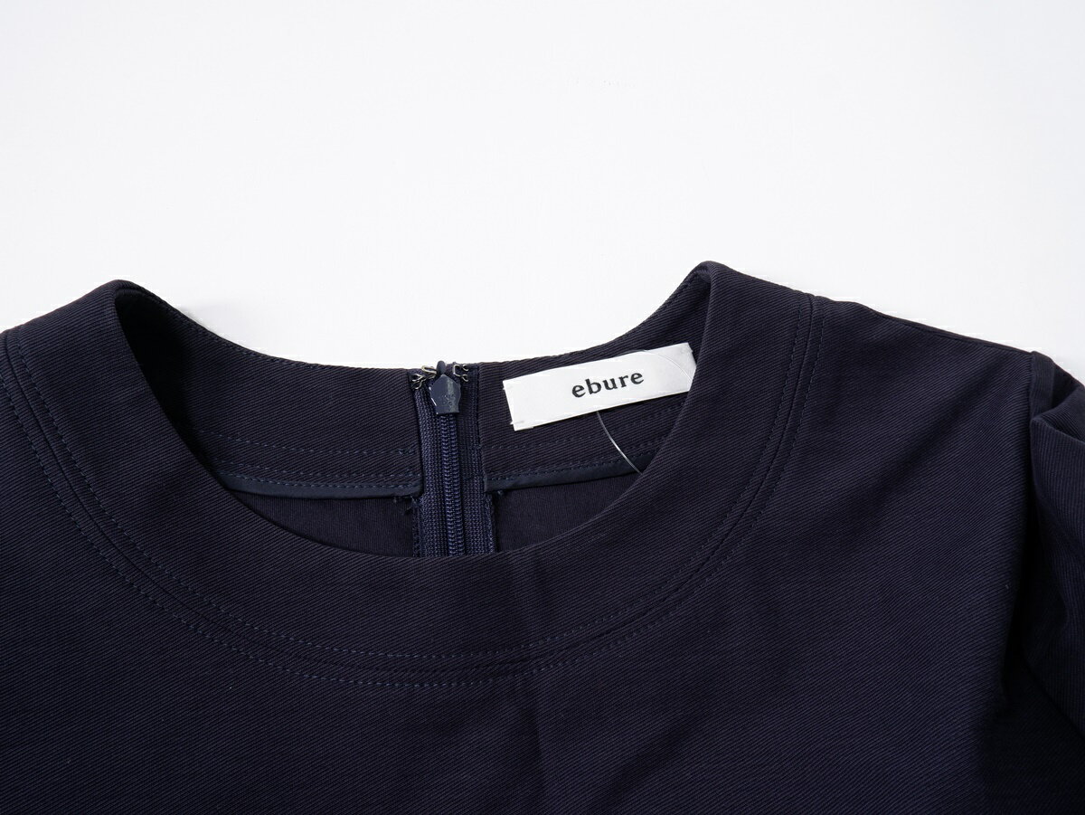 ebureエブール コットンジャージーオールインワン ワイドパンツ【LTUA75585】【ネイビー】【36】【中古】【沖縄.離島以外 送料無料】【DM240725】