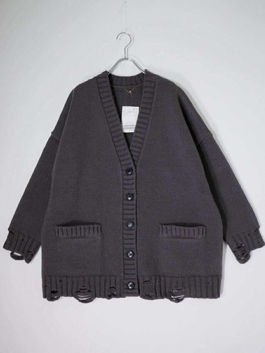 L'Appartement���ѥ�ȥ�� 2025AW Damage Knit Cardigan(���᡼�� �˥å� �����ǥ�����)��LKNA80987�ۡڥ��졼��...