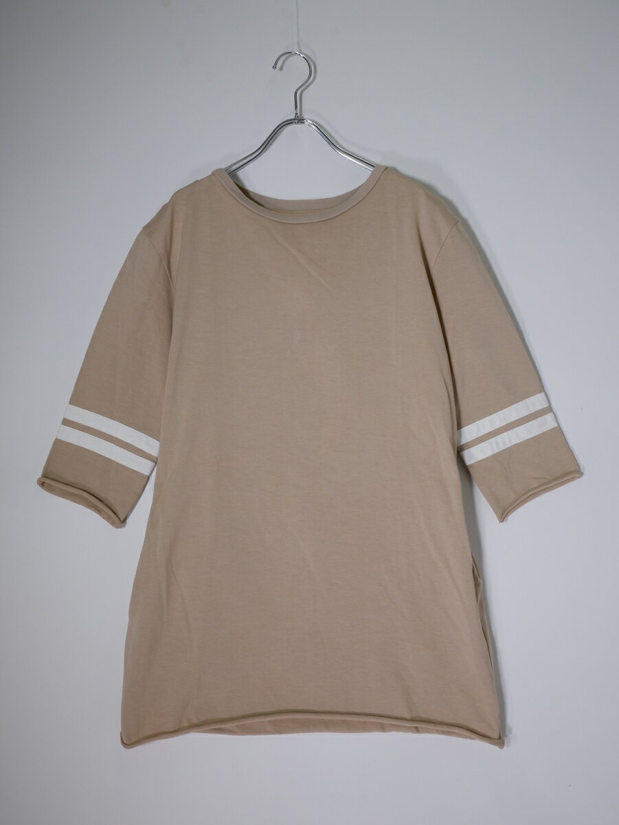 Rakuten - Deuxieme Classeドゥーズィエムクラス フットボールロングTシャツ【LTSA81287】【ベージュ】【フリー】【中古】【沖縄.離島以外 送料無料】【DM260324】