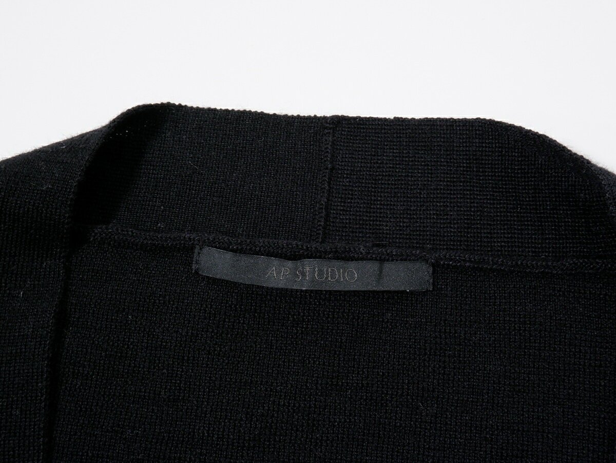 AP STUDIOエーピー ストゥディオL'Appartementアパルトモン クリアウール Vネックプルオーバー(ニット)【LKNA81088】【ブラック】【フリー】【中古】【沖縄.離島以外 送料無料】【DM260303】