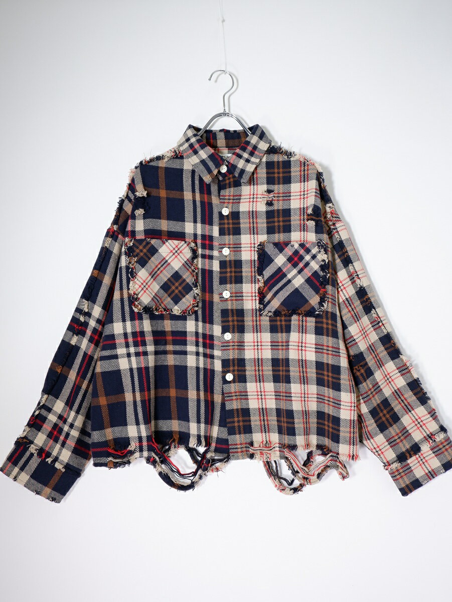 Rakuten - DANKE SCHONダンケシェーン FLANNEL SHIRTS フランネルシャツ【MSHA80688】【マルチカラー】【M】【中古】【沖縄.離島以外 送料無料】【DM260127】