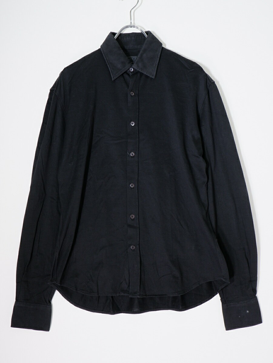 Rakuten - PRADAプラダ 1990’s 90年代 ブラックシャツ【MSHA81888】【ブラック】【38(15)】【中古】【沖縄.離島以外 送料無料】【DM260602】