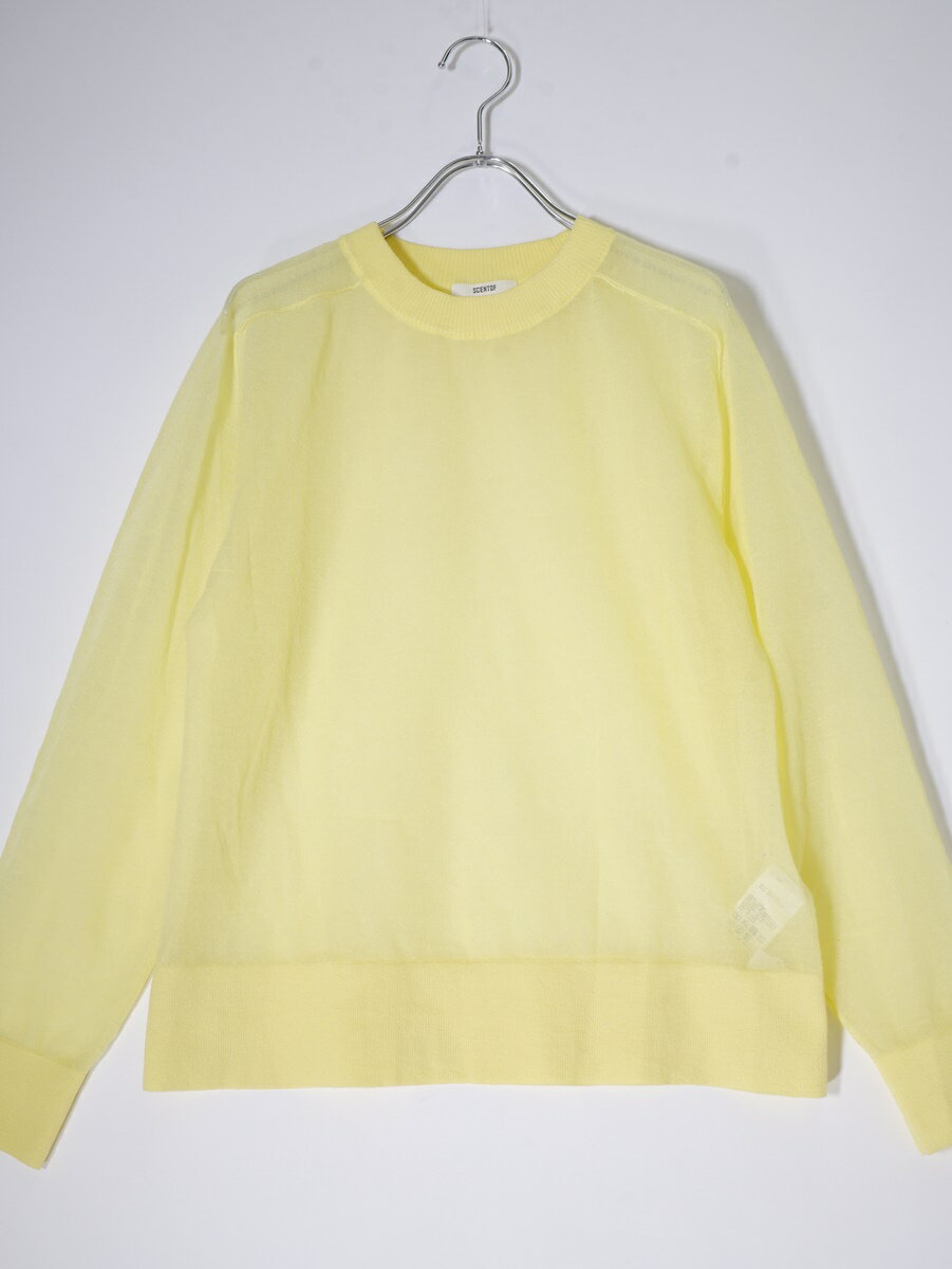 AP STUDIO（アパルトモンL'Appartement） 2023SS SCENTOF C/P シアープルオーバー(ニット)【LKNA71890】【イエロー】【フリー】【中古】【沖縄.離島以外 送料無料】【DM230626】