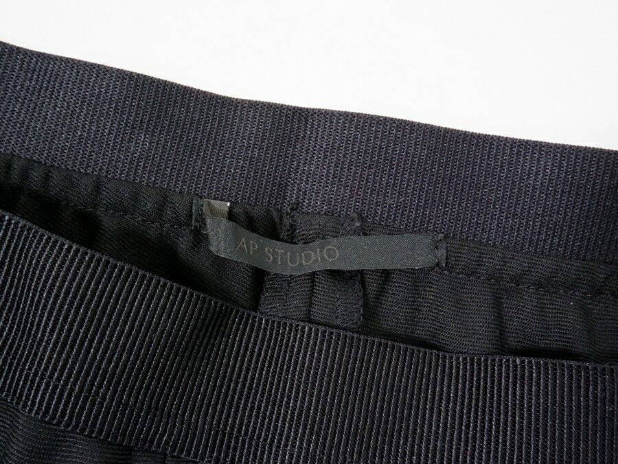 AP STUDIOエーピー ストゥディオL'Appartementアパルトモン Oliveiraイージーパンツ【LPTA81090】【ブラック】【34】【中古】【沖縄.離島以外 送料無料】【DM260303】