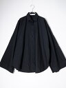 L'Appartementアパルトモン 2021SS GENTLEWOMAN SHIRTジェントルウーマンシャツ(オーバーサイズ)【LSHA78490】【ブラック】【フリー】【中古】【沖縄.離島以外 送料無料】【DM250617】