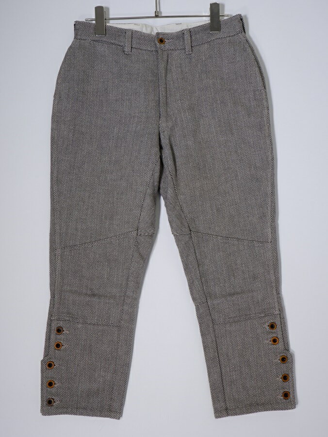 45Rフォーティファイブアール45rpm Bakkurii 馬比古ヘリンボーンコットンツイード ジョッパーズパンツ【LPTA78992】【グレージュ系|ブラック】【0】【中古】【沖縄.離島以外 送料無料】【DM250812 】
