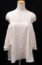 LisiereアパルトモンL'Appartement off shoulder Blouseオフショルダーブラウス【LTSA42392】【オフホワイト】【-】【中古】【沖縄.離島以外 送料無料】【DM170812】