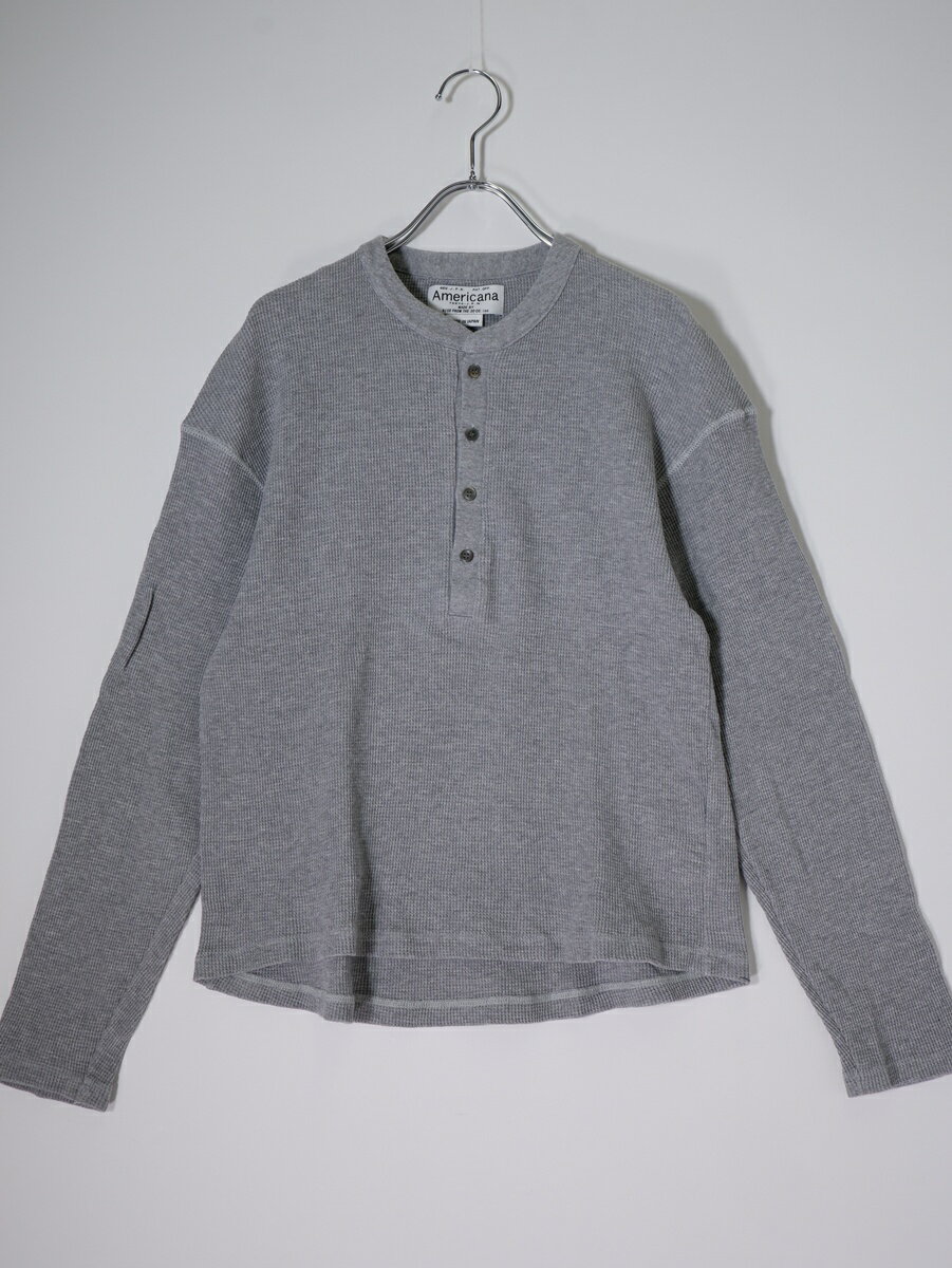 AMERICANAアメリカーナ 2025SS Deuxieme Classeドゥーズィエムクラス別注WAFFLE LONGSLEEVE Tシャツ【LTSA80692】【グレー】【フリー】【中古】【沖縄.離島以外 送料無料】【DM260127】
