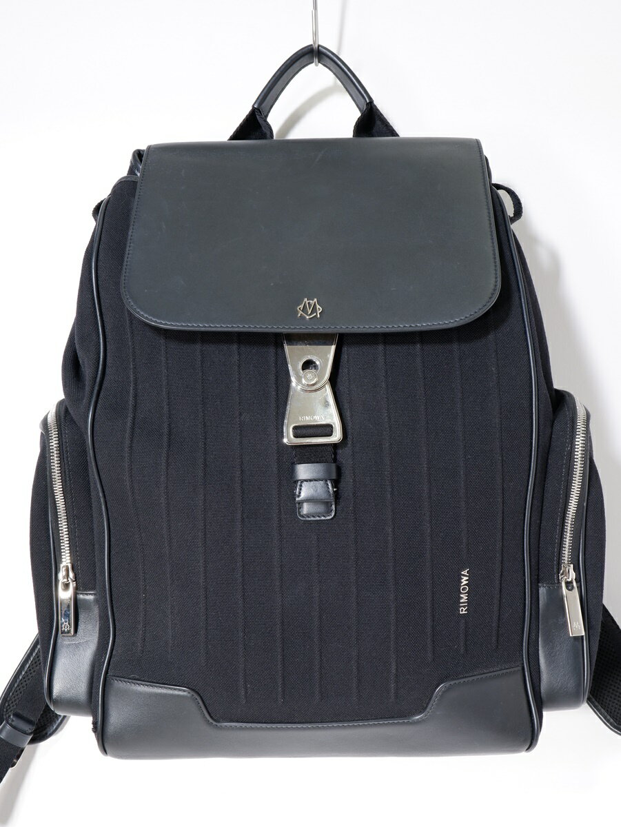 RIMOWAリモワ 2021年NEVER STILL レザーxキャンバス フラップ バックパック ラ ...